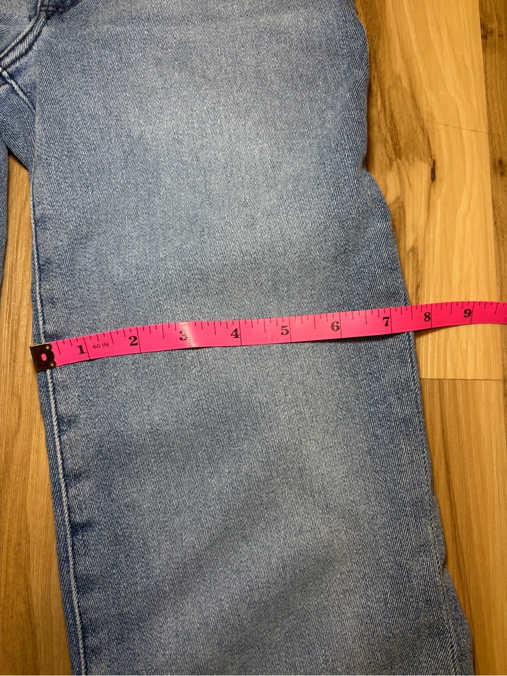 Good American Light Blue Frayed-Hem Cropped Jeans - Picture 8 of 16